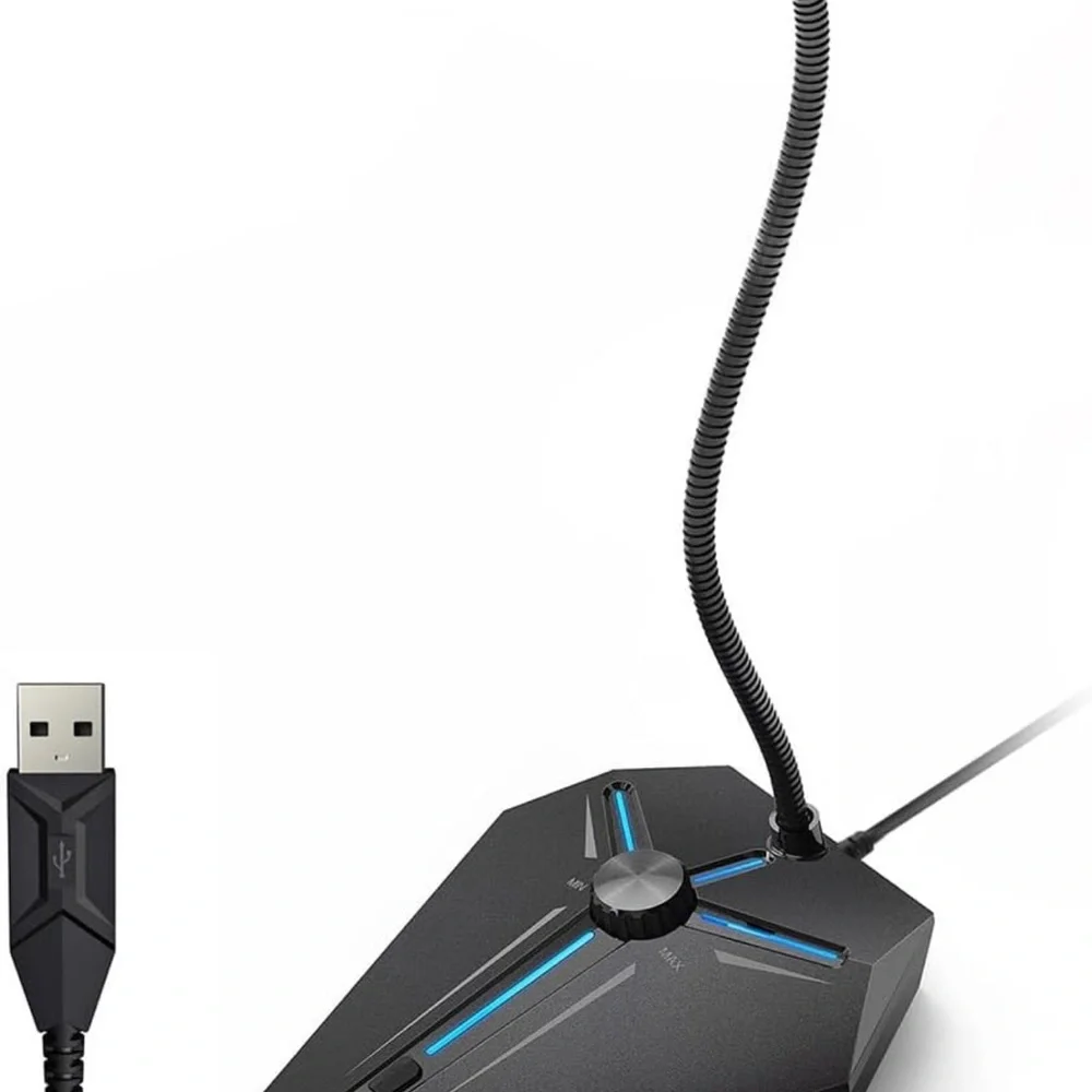 CMTECK Computer Microphone, G006Plus USB Desktop Condenser for PC Laptop